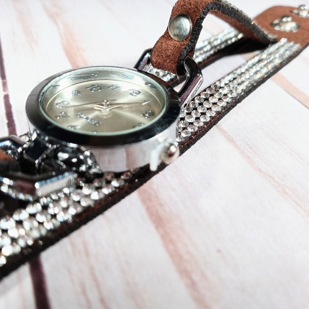 Multi-Strand Rhinestone Watch - Picture 4 of 7